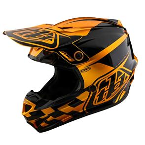 TROY LEE DESIGNS 2026 YOUTH GP HELMET CHECK UP GOLD / BLACK