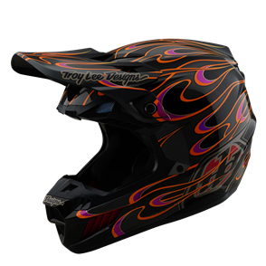 TROY LEE DESIGNS SE5 ECE COMPOSITE HELMET TORCHED BLACK / GRAY