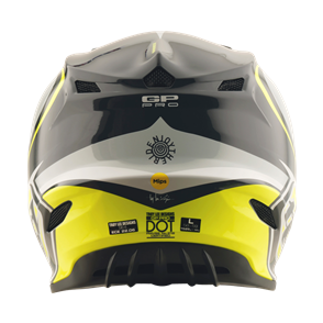 TROY LEE DESIGNS 2026 GP PRO HELMET CROSSOVER GRAY / FLO YELLOW