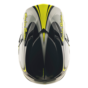 TROY LEE DESIGNS GP PRO VISOR CROSSOVER GRAY / FLO YELLOW