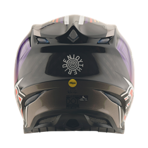 TROY LEE DESIGNS 2026 SE5 ECE CARBON HELMET STRIPES BLACK / PURPLE