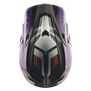 TROY LEE DESIGNS SE5 VISOR STRIPES BLACK / PURPLE