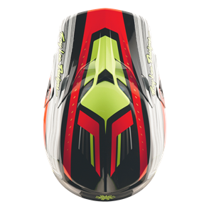 TROY LEE DESIGNS SE5 VISOR STRIPES BLACK / INFRA RED