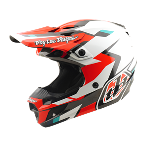 TROY LEE DESIGNS SE5 POLYCARBONATE HELMET ROAMER RED