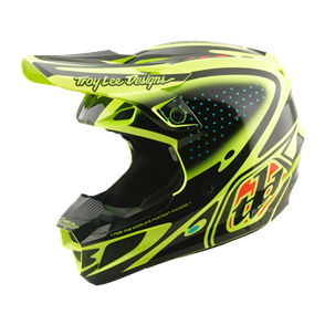 TROY LEE DESIGNS SE5 POLYCARBONATE HELMET THE LINE FLO YELLOW