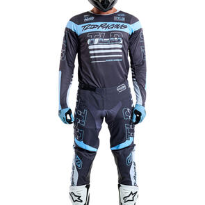 TROY LEE DESIGNS GP PRO JERSEY AND PANTS FIFTY-50 CHARCOAL / SMOKE