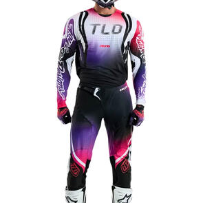 TROY LEE DESIGNS SE ULTRA JERSEY AND PANTS DRIP BLACK / PURPLE