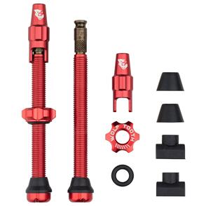 WOLF TOOTH TUBELESS VALVE STEM KIT FOR CLIK VALVE - 60MM RED