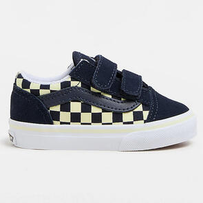 VANS TODDLERS OLD SKOOL V GLOW IN THE DARK SUMMER NIGHTS NAVY