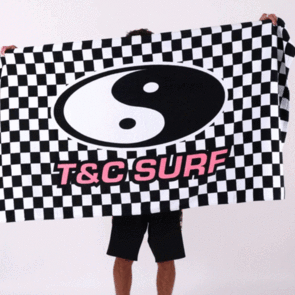 TOWN & COUNTRY DAZED TOWEL BLACK