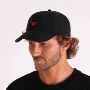 TOWN & COUNTRY SHAKKA ALOHA DAD CAP WASHED BLACK