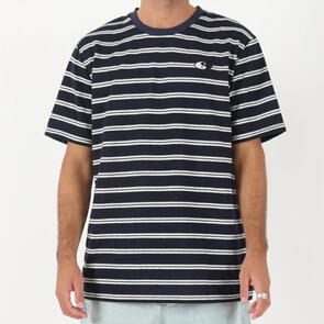TOWN & COUNTRY JIVE STRIPE TEE NAVY
