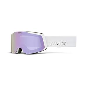 100% SNOWCRAFT S GOGGLE WHITE/LAVENDER - HIPER SMOKE W/ LAVENDER MIRROR