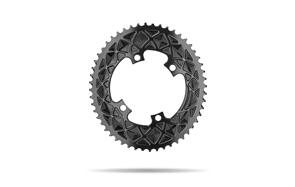 ABSOLUTE BLACK OVAL PREMIUM SHIMANO R9000/6800/5800 110BCD 4 HOLE 2X CHAINRING BLACK|