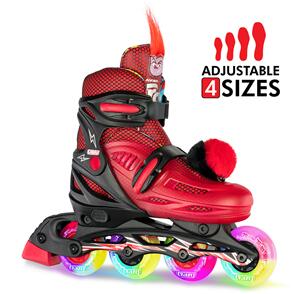 CRAZY SKATES TROLLS BARB SIZE ADJUSTABLE INLINE SKATES