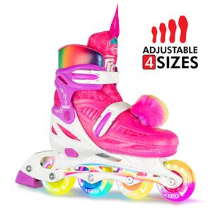 CRAZY SKATES TROLLS POPPY SIZE ADJUSTABLE INLINE SKATES