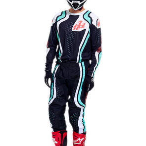 TROY LEE DESIGNS 2027 GP PRO JERSEY AND PANTS ROLLER BLACK / TEAL