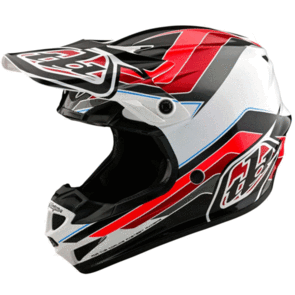 TROY LEE DESIGNS 2025 SE4 POLYACRYLITE HELMET BLOCK CHARCOAL / RED