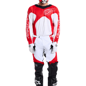TROY LEE DESIGNS 2026 GP PRO JERSEY AND PANTS FRAMES WHITE RED