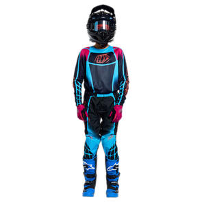 TROY LEE DESIGNS 2026 YOUTH GP PRO JERSEY AND PANTS FRAMEWORK BLACK / CYAN