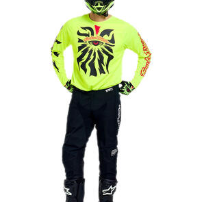 TROY LEE DESIGNS 2027 GP PRO JERSEY AND PANTS CYCLOPS FLO YELLOW