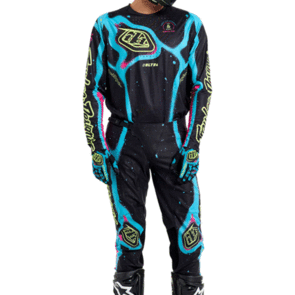 TROY LEE DESIGNS 2026 SE ULTRA JERSEY AND PANTS MEMBRANE BLACK / GLO YELLOW