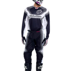 TROY LEE DESIGNS 2027 GP PRO JERSEY AND PANTS STREAMLINE BLACK / WHITE