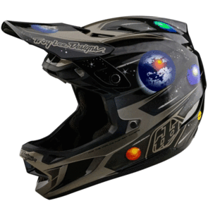 TROY LEE DESIGNS 2025 D4 AS CARBON HELMET SPACIAN BLACK