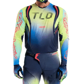 TROY LEE DESIGNS SE ULTRA JERSEY DRIP GLO YELLOW / DARK NAVY