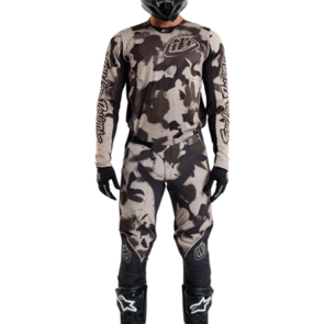 TROY LEE DESIGNS SE PRO JERSEY AND PANTS BLOTTED PHANTOM / TAUPE