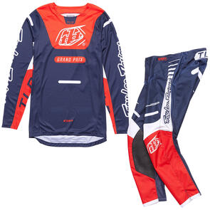 TROY LEE DESIGNS YOUTH GP PRO JERSEY AND PANTS BLENDS NAVY / ORANGE