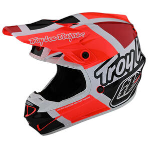 TROY LEE DESIGNS 2024 YOUTH SE4 POLYACRYLITE HELMET QUATTRO RED / CHARCOAL