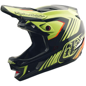 TROY LEE DESIGNS 2026 D4 AS POLYACRYLITE HELMET QUALIFER BLACK / YELLOW