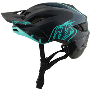 TROY LEE DESIGNS 2026 FLOWLINE SE AS HELMET BADGE CARBON / REAL TEAL