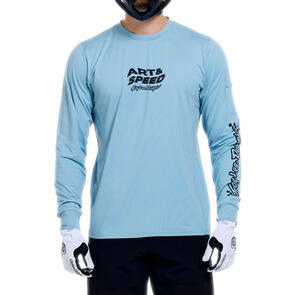 TROY LEE DESIGNS 2026 RUCKUS RIDE LS TEE WAVES DAWN BLUE