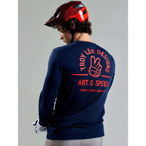 TROY LEE DESIGNS 2026 SKYLINE LS RIDE TEE LOCALS MIDNIGHT