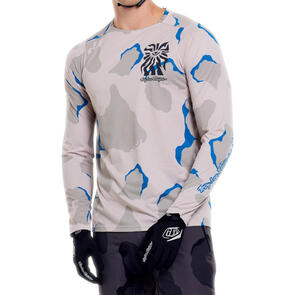 TROY LEE DESIGNS 2026 SKYLINE PRO LS JERSEY FLOW CAMO PUMICE