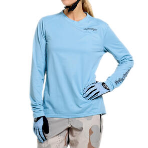 TROY LEE DESIGNS 2026 WOMENS LILIUM PRO LS JERSEY MONO DAWN BLUE
