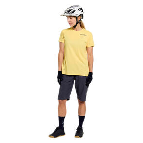 TROY LEE DESIGNS 2026 WOMENS LILIUM PRO SS JERSEY MONO BUTTER / LILIUM PRO SHORTS CARBON