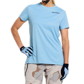 TROY LEE DESIGNS 2026 WOMENS LILIUM PRO SHORT SLEEVE JERSEY MONO DAWN BLUE