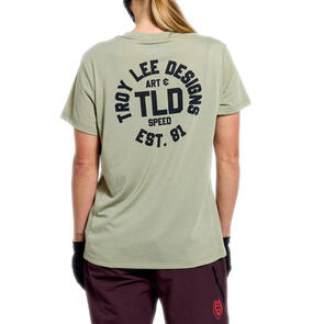 TROY LEE DESIGNS 2026 WOMENS LILIUM RIDE SHORT SLEEVE TEE STAMPS SAGE