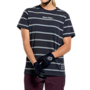 TROY LEE DESIGNS 2026 WOMENS LILIUM RIDE SS TEE CHECKED OUT CARBON