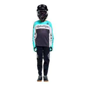 TROY LEE DESIGNS 2026 YOUTH SPRINT PRO JERSEY YO MOTO CARBON / SPRINT PRO PANT MONO BLACK