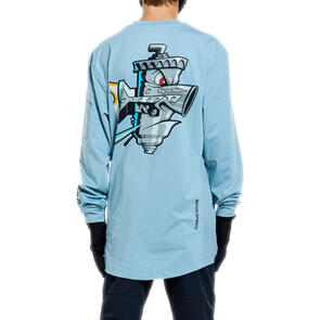 TROY LEE DESIGNS 2026 YOUTH RUCKUS RIDE LS TEE CARBS DAWN BLUE