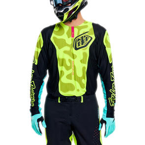 TROY LEE DESIGNS 2027 SE PRO JERSEY MYTH BLACK / FLO YELLOW