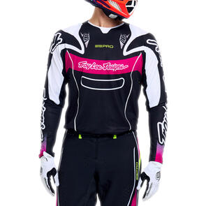 TROY LEE DESIGNS 2027 SE PRO JERSEY SALVO BLACK / WHITE
