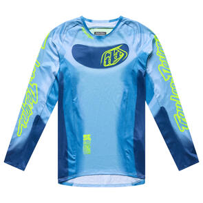 TROY LEE DESIGNS 2027 YOUTH SE PRO JERSEY ILLUSION SLATE / FLO YELLOW