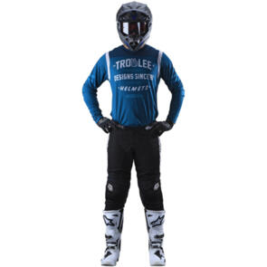 TROY LEE DESIGNS GP AIR JERSEY + PANTS ROLL OUT SLATE BLUE