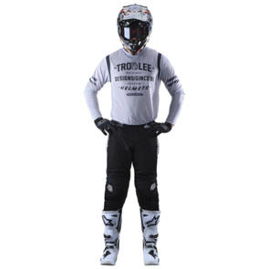 TROY LEE DESIGNS GP AIR JERSEY + PANTS ROLL OUT LIGHT GRAY