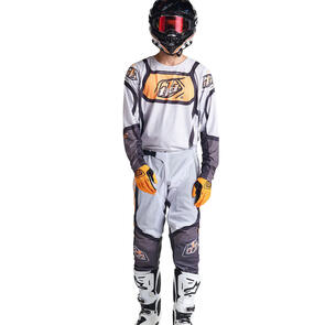 TROY LEE DESIGNS GP PRO AIR JERSEY AND PANTS BANDS GRAY / NEO ORANGE